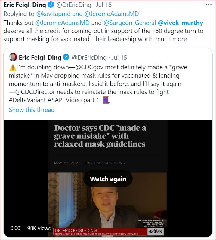 2021 07 18 TweetOfEFD onReMasking