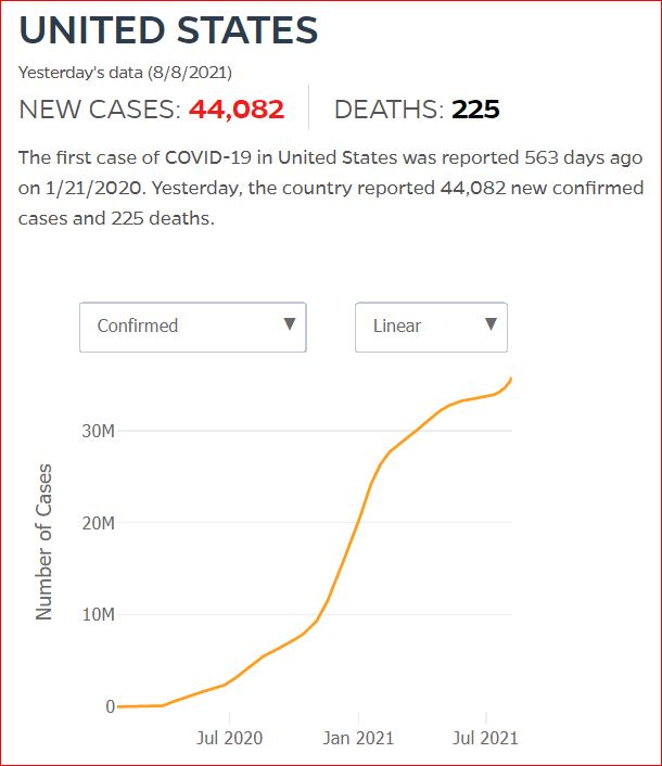 2021 08 07 Covid19 CasesAndDeaths