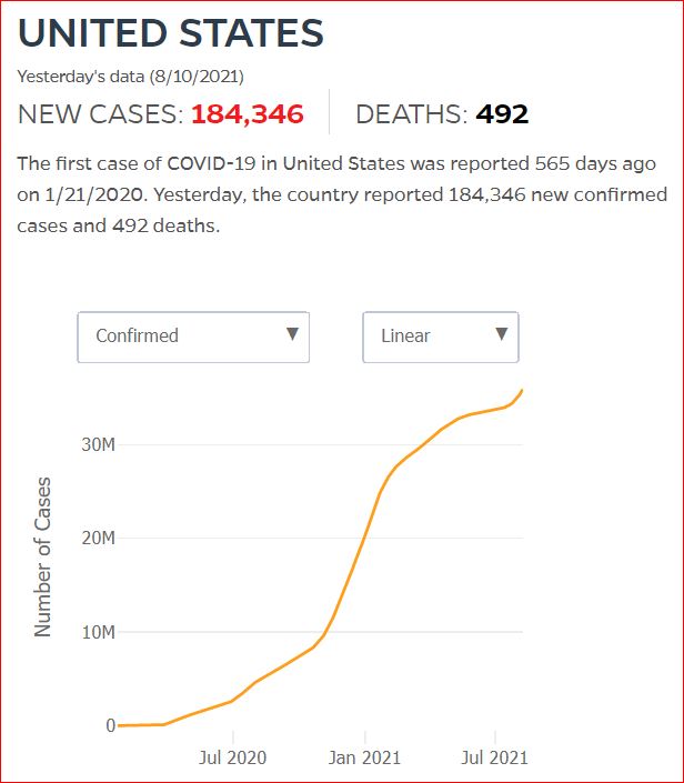 2021 08 09 Covid19 CasesAndDeaths