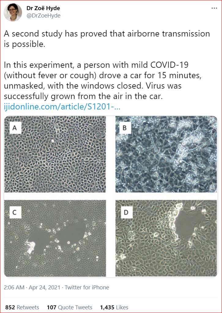 TweetOfCovid 2ndstudydemonstratingairborneviability