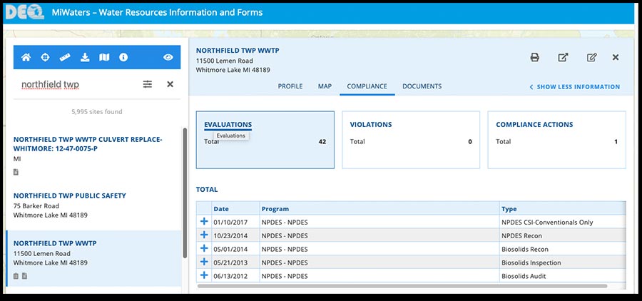 MDEQ NT WWTP Inspections Report 2017 01 10 900w422h